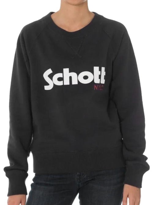 Sweatshirt Schott Ginger1 Preto para Mulher - Kiabi Sweatshirt Schott Ginger1 Preto para Mulher - Kiabi