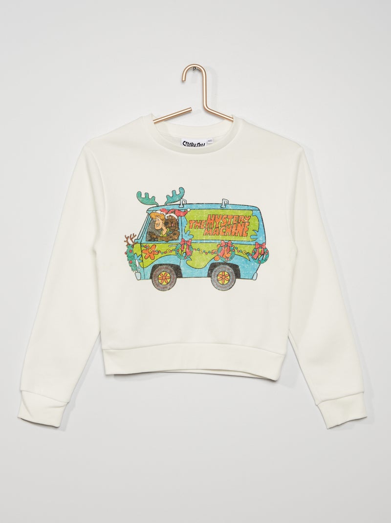 Sweatshirt 'Scooby-doo' em moletão Branco - Kiabi