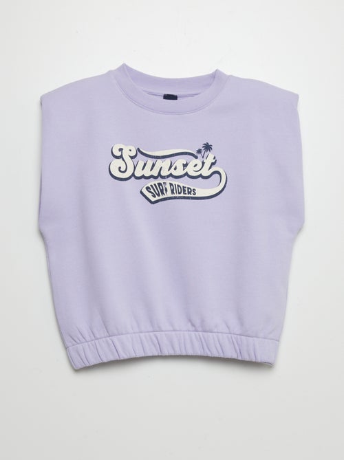 Sweatshirt sem manga com ombreiras - Kiabi