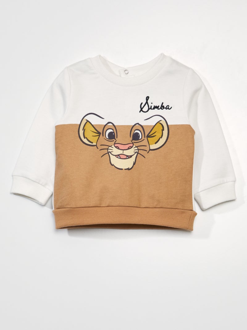 Sweatshirt 'Simba' 'Disney' BEGE - Kiabi