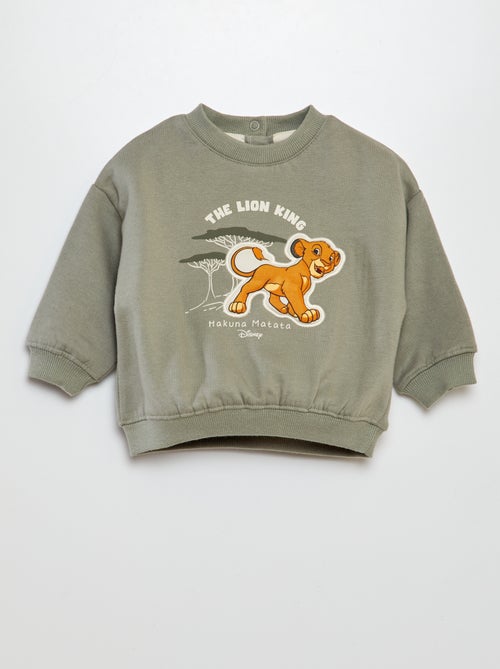 Sweatshirt 'Simba' 'Disney' estampada em relevo - Kiabi