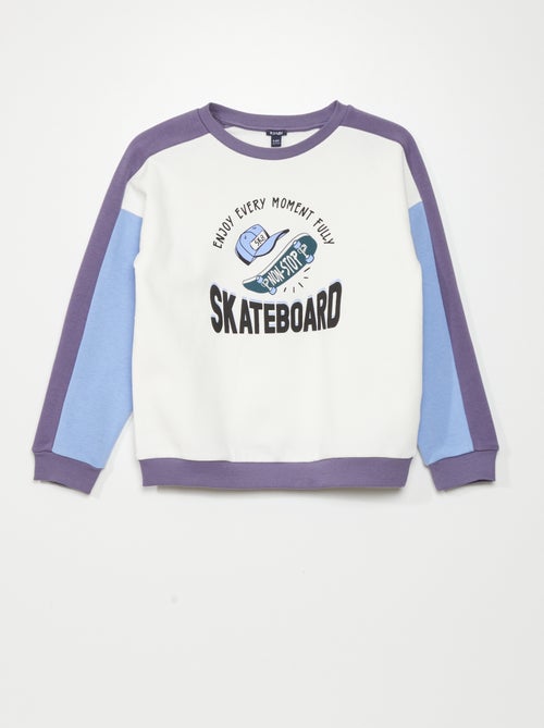 Sweatshirt 'Skate' com gola redonda - Kiabi