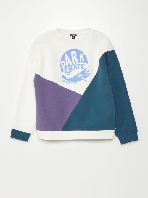 Sweatshirt 'Skate' com gola redonda - Kiabi