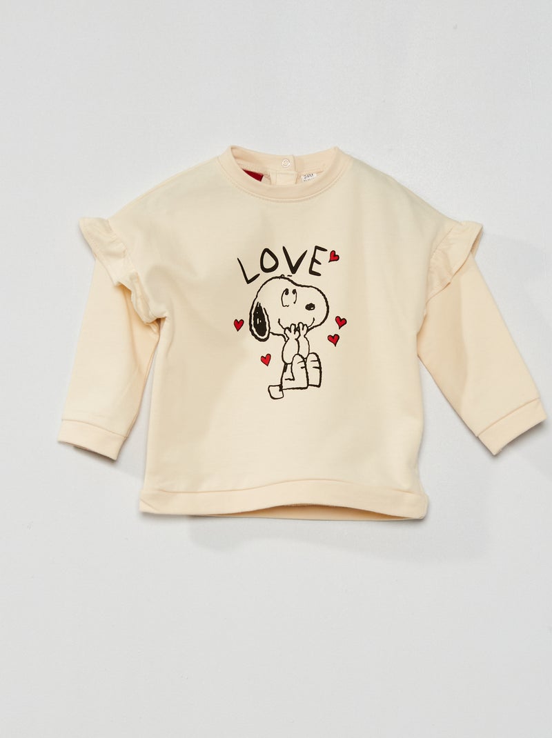 Sweatshirt 'Snoopy' BRANCO - Kiabi