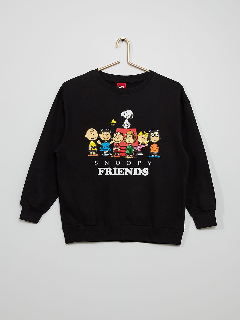 Sweatshirt 'Snoopy' Cinza Escuro - Kiabi