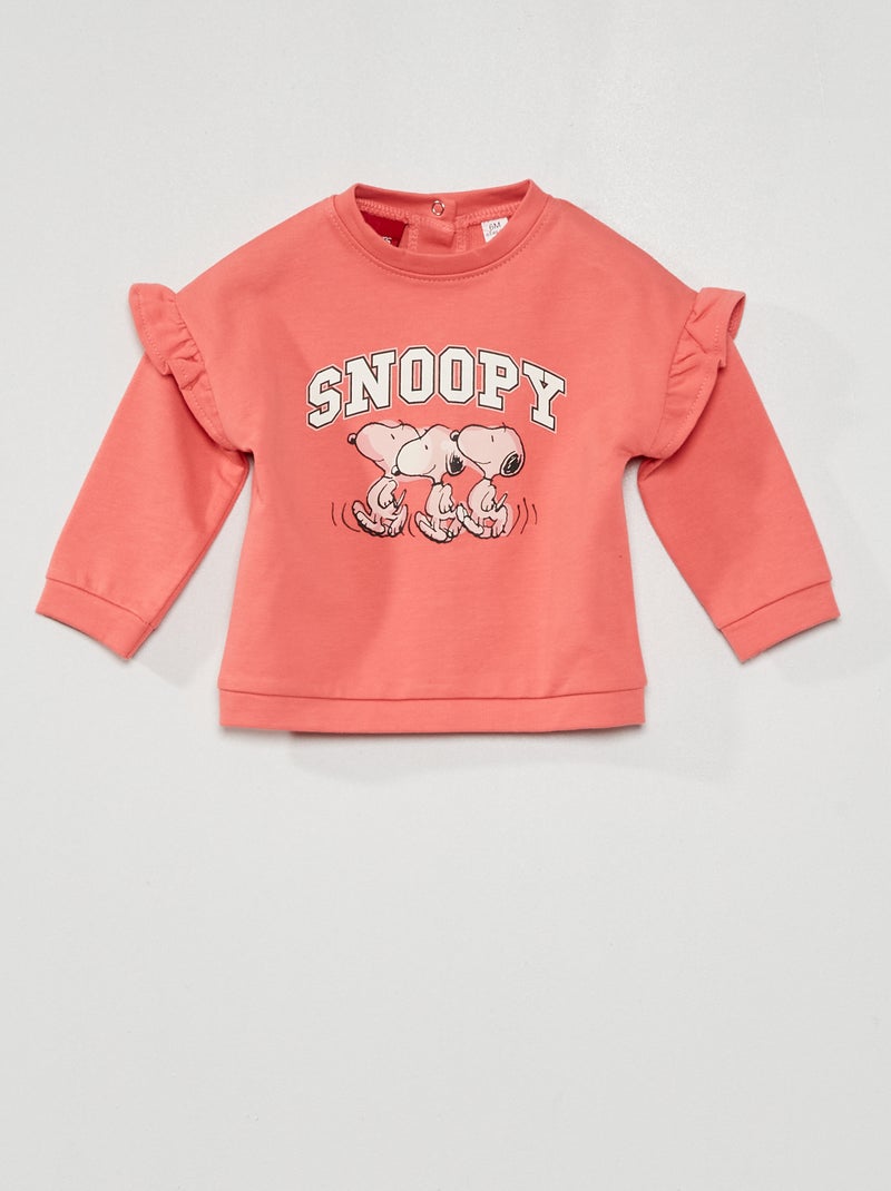 Sweatshirt 'Snoopy' Rosa - Kiabi
