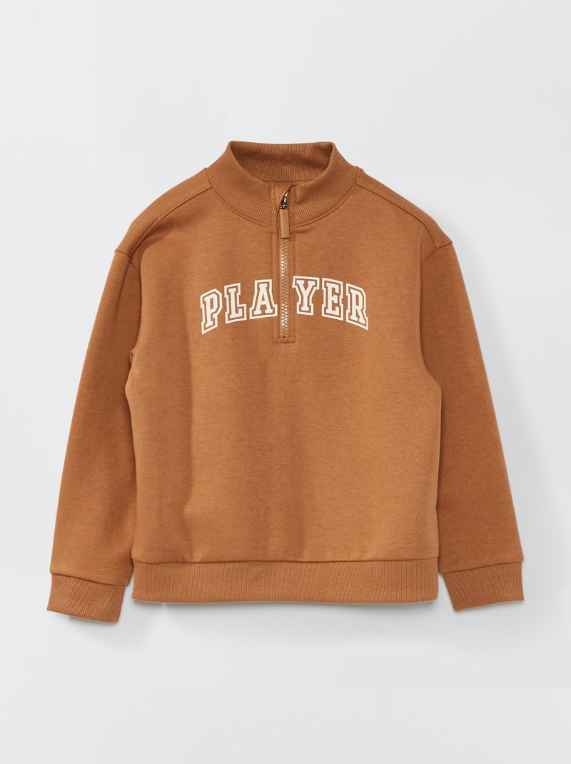 Sweatshirt So Easy MARROM - Kiabi