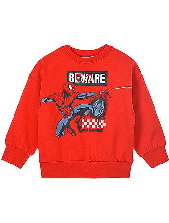 Sweatshirt spider-man vermelho menino | licença oficial