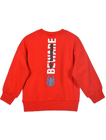 Sweatshirt spider-man vermelho menino | licença oficial