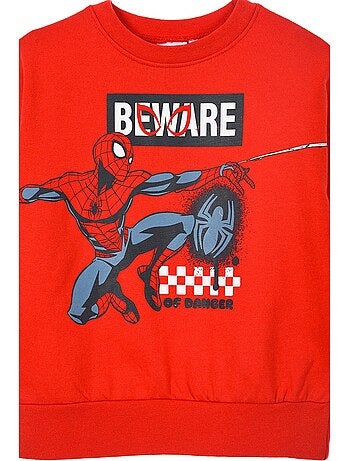 Sweatshirt spider-man vermelho menino | licença oficial