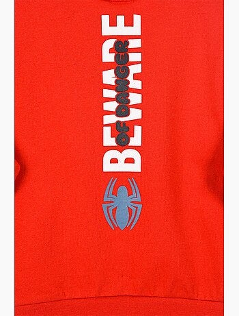 Sweatshirt spider-man vermelho menino | licença oficial