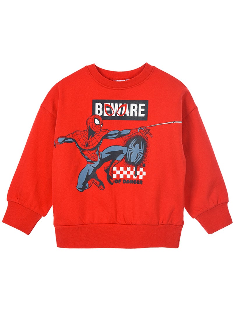 Sweatshirt spider-man vermelho menino | licença oficial Vermelho - Kiabi