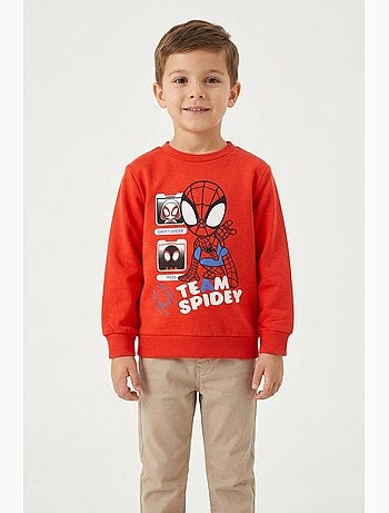 Sweatshirt spidey vermelho menino | licença oficial