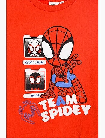 Sweatshirt spidey vermelho menino | licença oficial