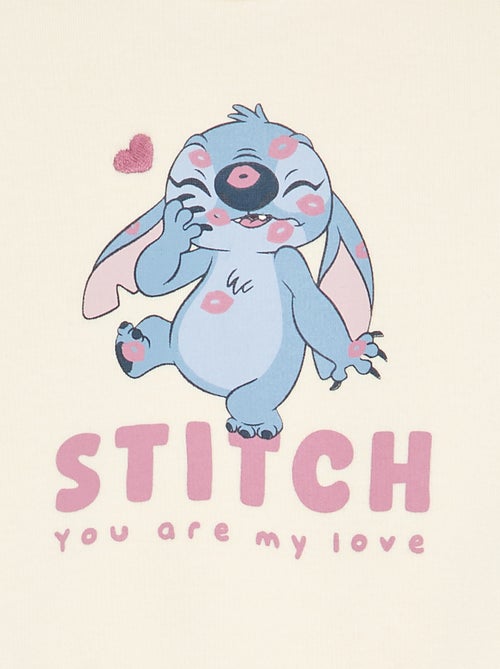 Sweatshirt \'Stitch\' \'Disney\' com folhos nos ombros - Kiabi