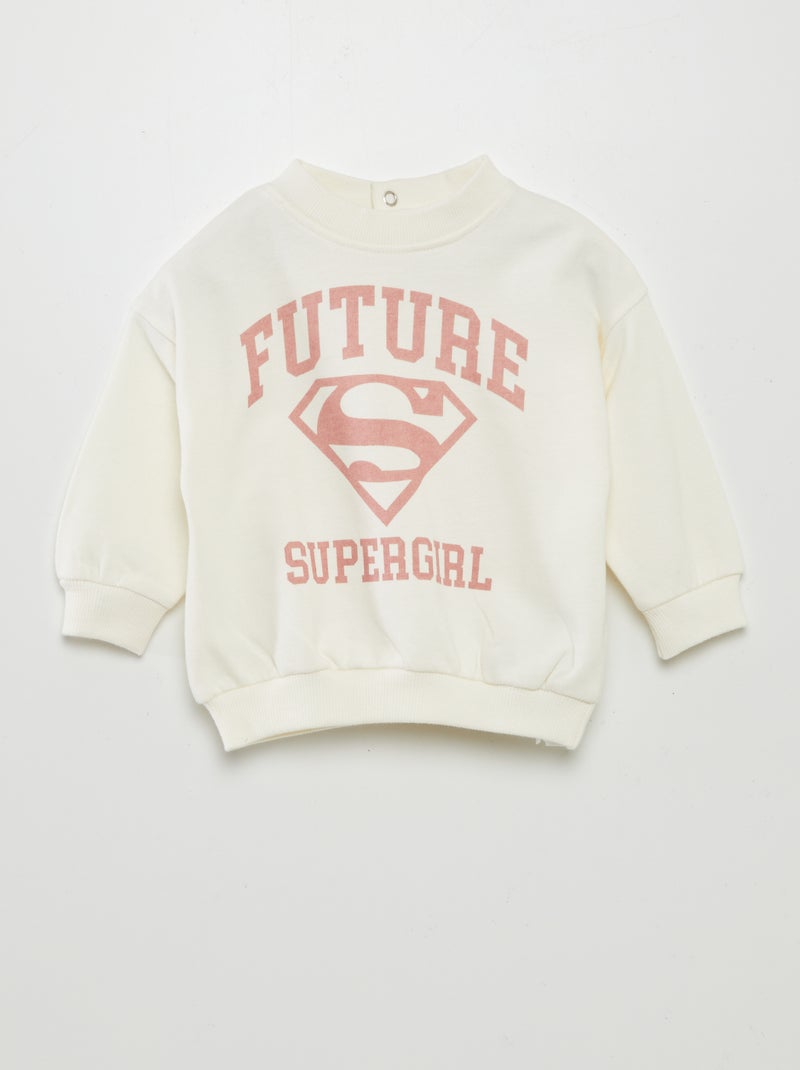 Sweatshirt 'Super-Homem' 'DC Comics' BRANCO - Kiabi
