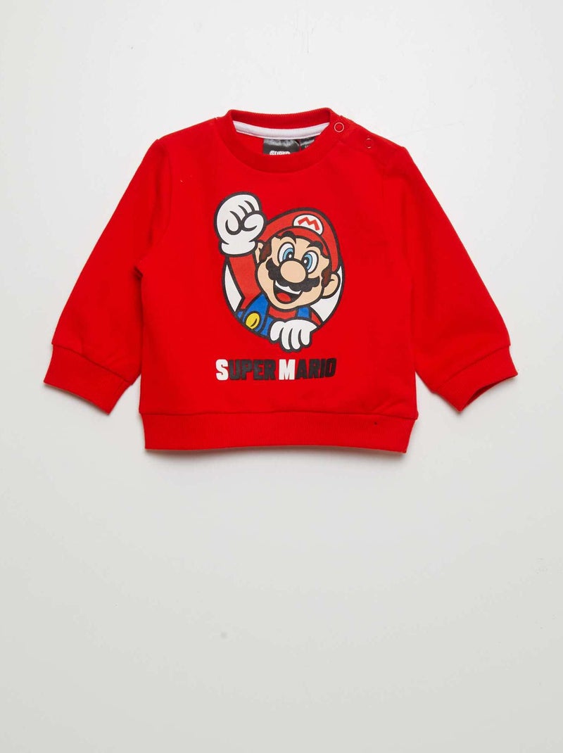 Sweatshirt 'Super Mário' VERMELHO - Kiabi