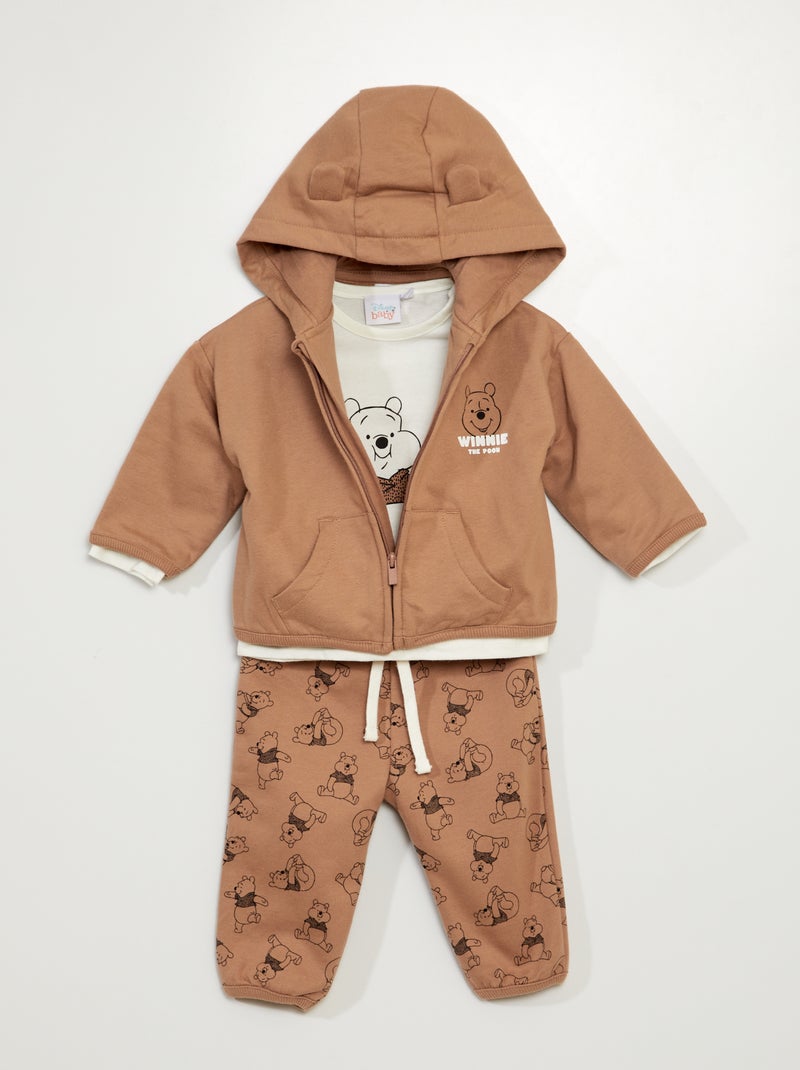 Sweatshirt + t-shirt + fato de treino 'Winnie' 'Disney' - 3 peças BEGE - Kiabi