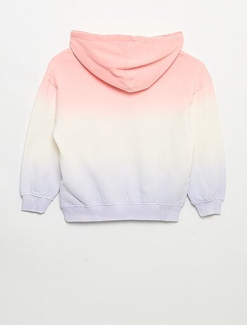 Sweatshirt tie-dye com capuz e de manga comprida