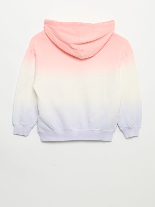 Sweatshirt tie-dye com capuz e de manga comprida - Kiabi
