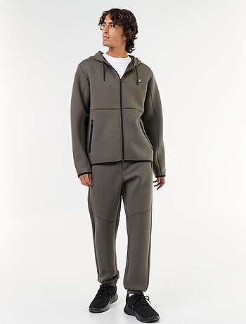 Sweatshirt tipo neopreno com capuz