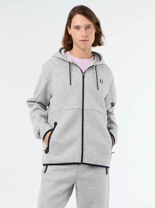 Sweatshirt tipo neopreno com capuz - Kiabi