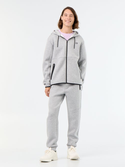 Sweatshirt tipo neopreno com capuz - Kiabi