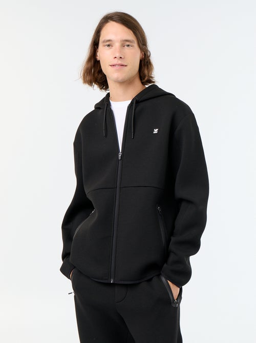 Sweatshirt tipo neopreno com capuz - Kiabi