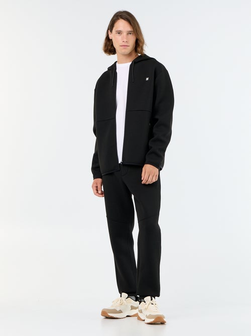 Sweatshirt tipo neopreno com capuz - Kiabi