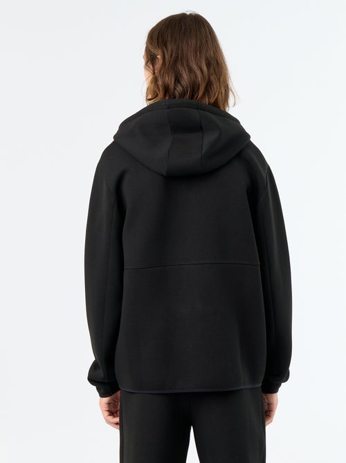 Sweatshirt tipo neopreno com capuz - Kiabi