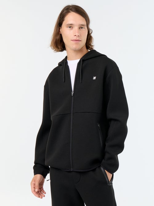 Sweatshirt tipo neopreno com capuz - Kiabi