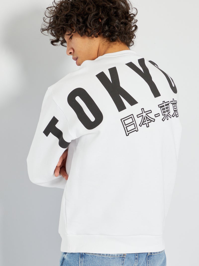 Sweatshirt 'Tokyo' Branco - Kiabi