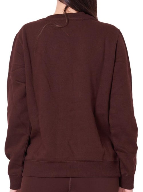 Sweatshirt tommy hilfiger castanho para mulher tjw reg s flag - Kiabi