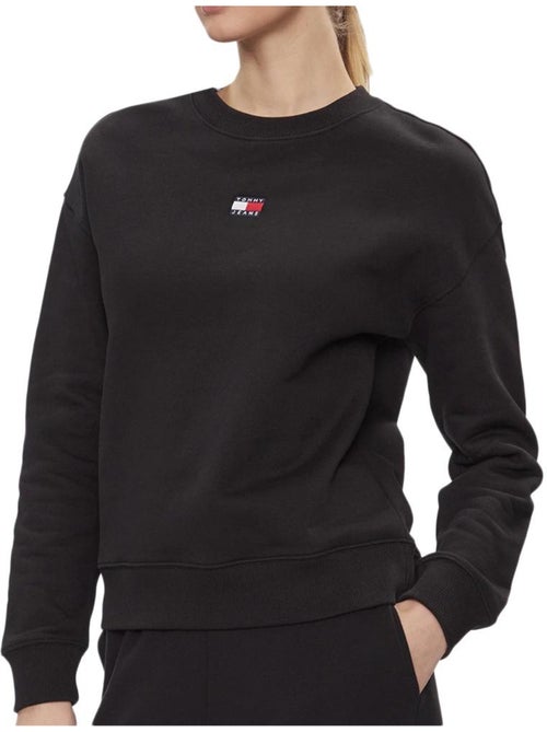 Sweatshirt Tommy Hilfiger Crachá para Mulher Preto - Kiabi Sweatshirt Tommy Hilfiger Crachá para Mulher Preto - Kiabi