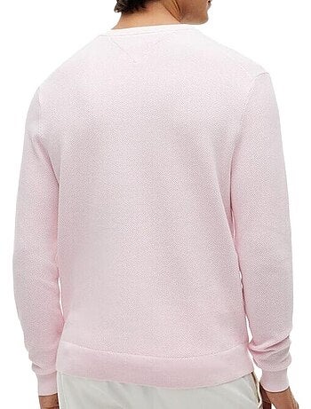 Sweatshirt tommy hilfiger essential terry rosa para homem