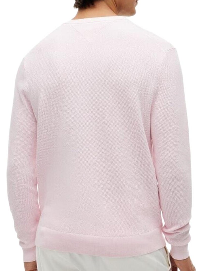 Sweatshirt tommy hilfiger essential terry rosa para homem Rosa - Kiabi