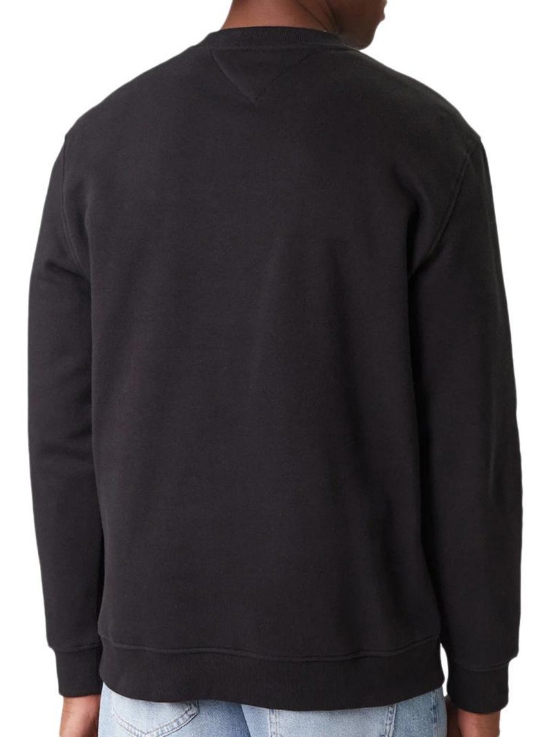 Sweatshirt Tommy Hilfiger Linear Crew Preto para Homem Preto - Kiabi