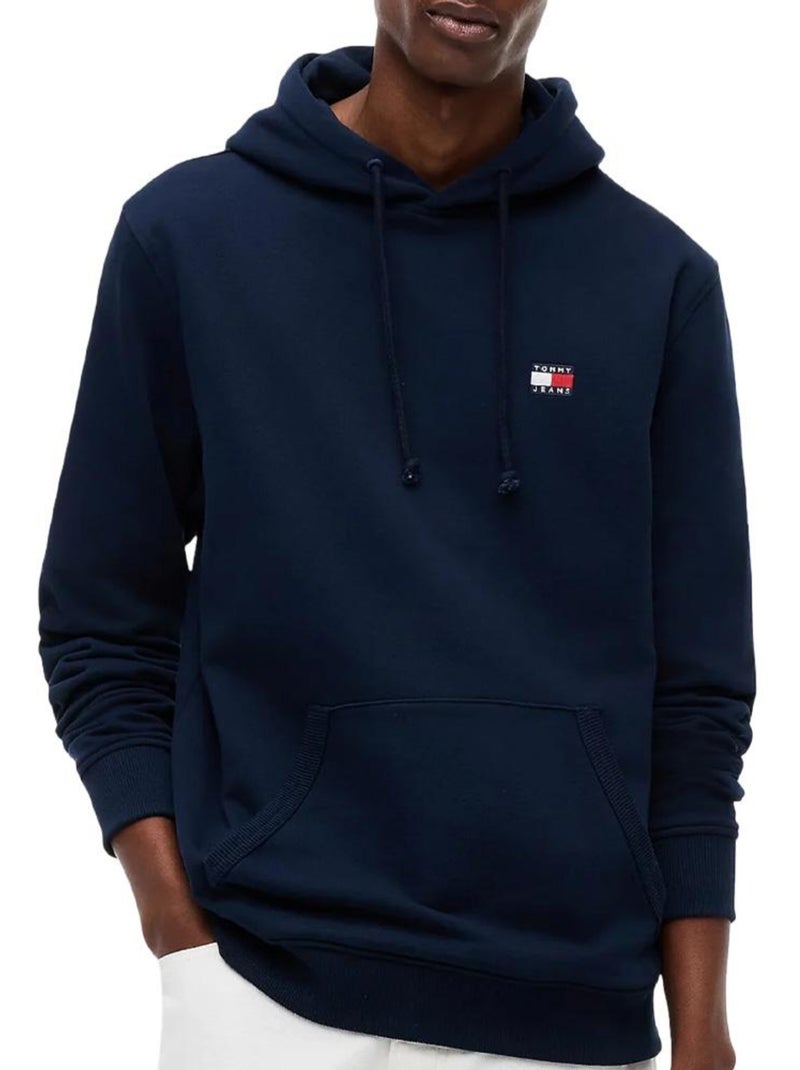 Sweatshirt tommy hilfiger marine para homem com emblema Azul-marinho - Kiabi
