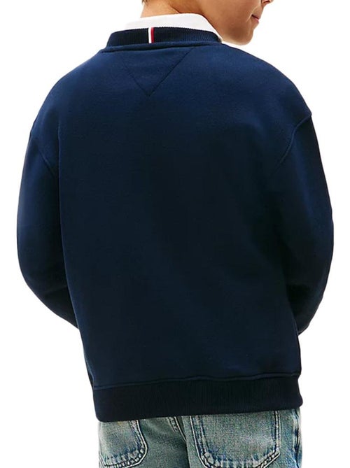 Sweatshirt Tommy Hilfiger Mini Corp para Menino Azul Marinho - Kiabi Sweatshirt Tommy Hilfiger Mini Corp para Menino Azul Marinho - Kiabi
