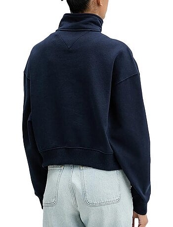 Sweatshirt tommy hilfiger para mulher bxy azul-marinho
