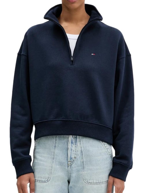 Sweatshirt Tommy Hilfiger para Mulher Bxy Azul-Marinho - Kiabi Sweatshirt Tommy Hilfiger para Mulher Bxy Azul-Marinho - Kiabi