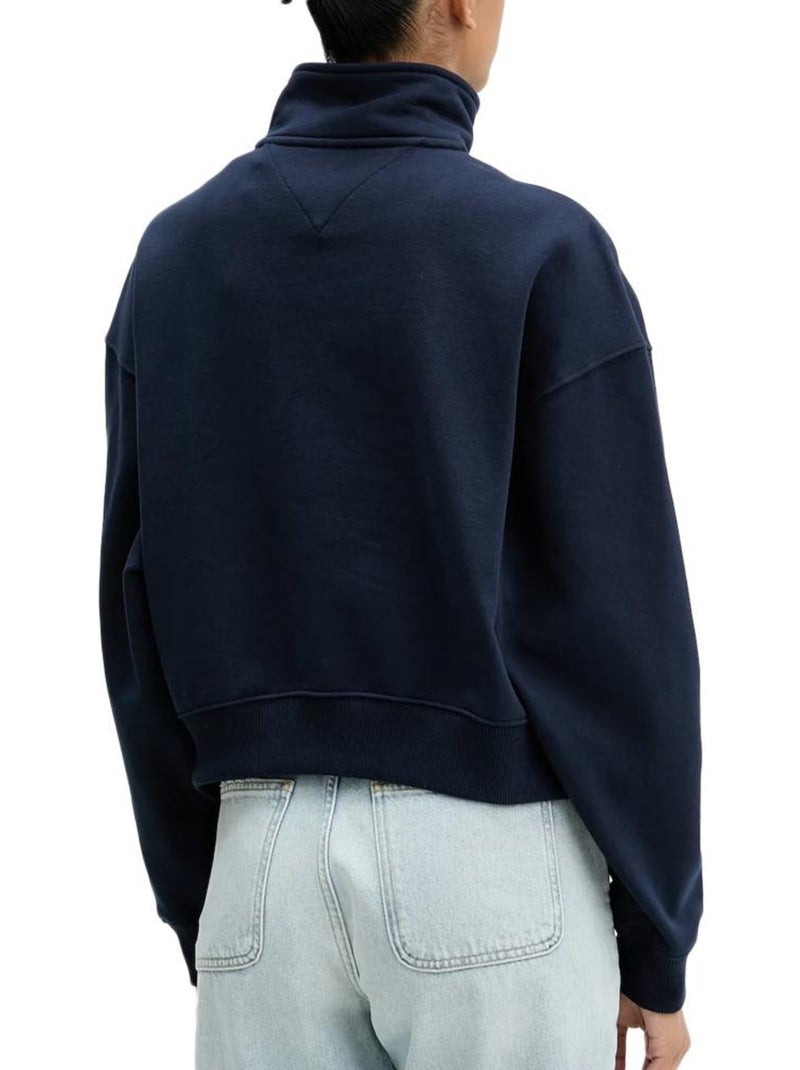 Sweatshirt Tommy Hilfiger para Mulher Bxy Azul-Marinho Azul-marinho - Kiabi