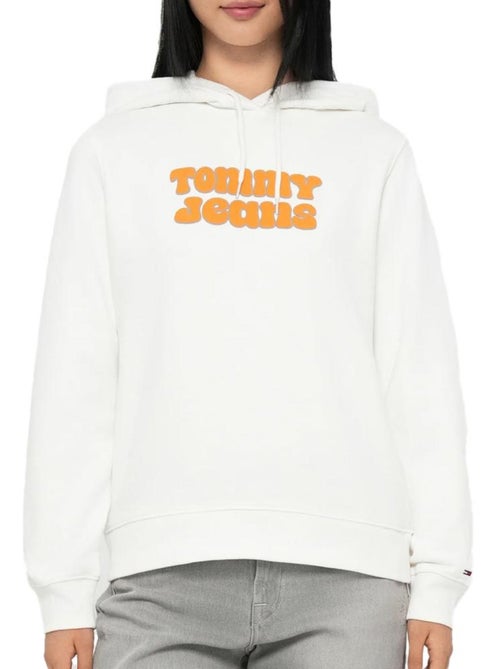 Sweatshirt Tommy Hilfiger para Mulher com Logótipo, Cor Cru - Kiabi Sweatshirt Tommy Hilfiger para Mulher com Logótipo, Cor Cru - Kiabi