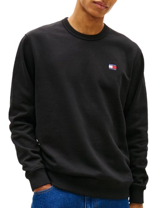 Sweatshirt tommy hilfiger preto para homem com emblema - Kiabi Sweatshirt tommy hilfiger preto para homem com emblema - Kiabi