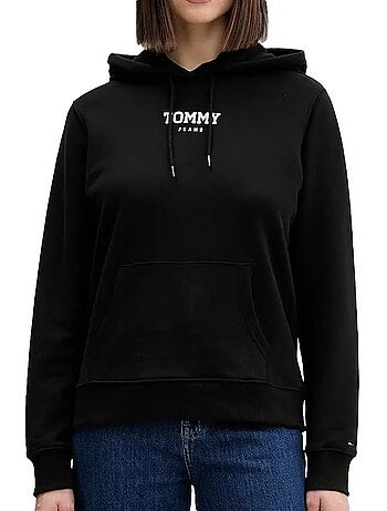 Sweatshirt tommy hilfiger preto para mulher tjw r