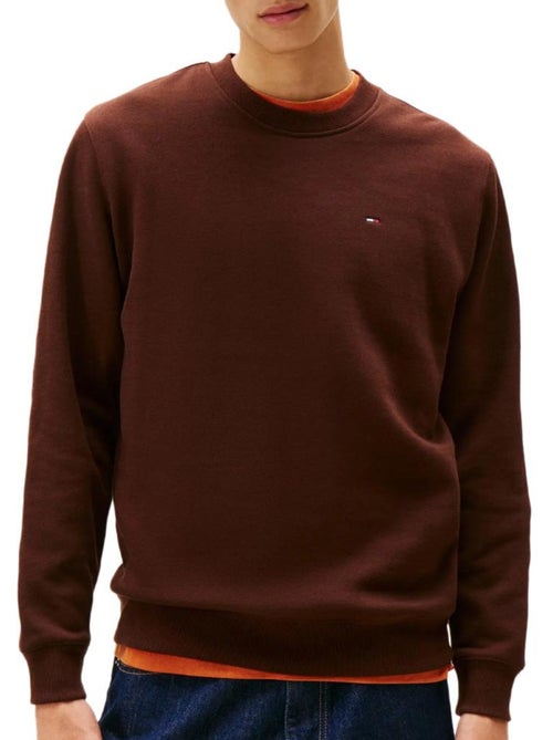 Sweatshirt tommy hilfiger reg flag crew castanho para homem - Kiabi Sweatshirt tommy hilfiger reg flag crew castanho para homem - Kiabi