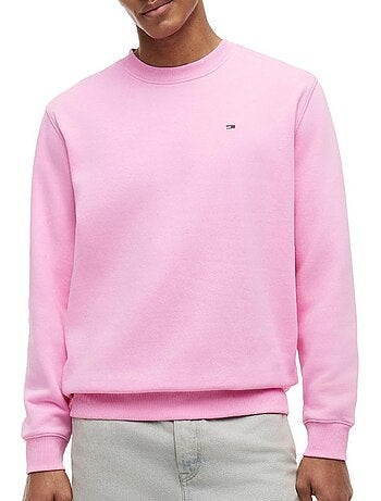 Sweatshirt Verde Masculina Tommy Hilfiger Reg Flag Crews
