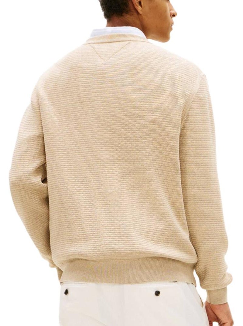 Sweatshirt tommy hilfiger taupe de homem Bege - Kiabi