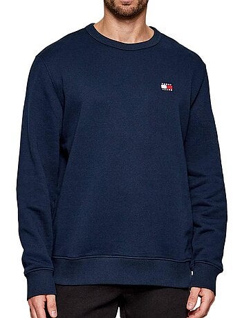 Sweatshirt tommy hilfiger tjm reg badge para homem azul marinho