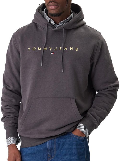 Sweatshirt tommy hilfiger tjm regular linear cinzento para homem - Kiabi